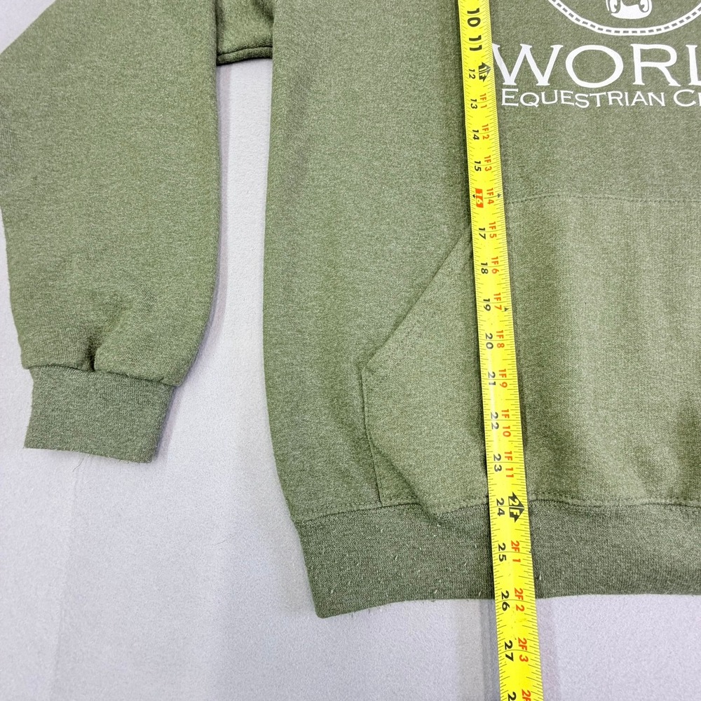 WEC Hoodie Unisex Large Green World Equestrian Center Graphic Sweatshirt - Picture 8 of 8
